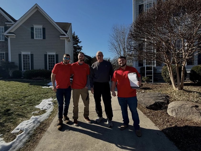 Legacy Built Exteriors gutter team